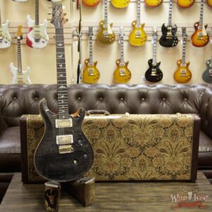 PRS Wood Library 10 Top Custom 24 Fatback Flame Maple Top Brazilian Rosewood Fingerboard Grey Black - Image 11