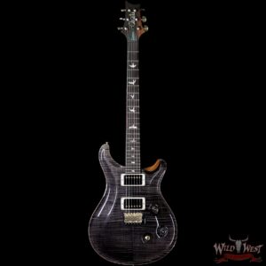 PRS Wood Library 10 Top Custom 24 Fatback Flame Maple Top Brazilian Rosewood Fingerboard Grey Black - Image 4