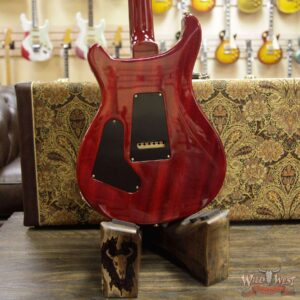 PRS Wood Library 10 Top Custom 24 Fatback Flame Maple Top Brazilian Rosewood Fingerboard Blood Orange - Image 15