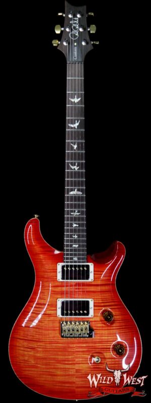 PRS Wood Library 10 Top Custom 24 Fatback Flame Maple Top Brazilian Rosewood Fingerboard Blood Orange