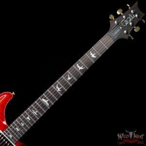 PRS Wood Library 10 Top Custom 24 Fatback Flame Maple Top Brazilian Rosewood Fingerboard Blood Orange - Image 8
