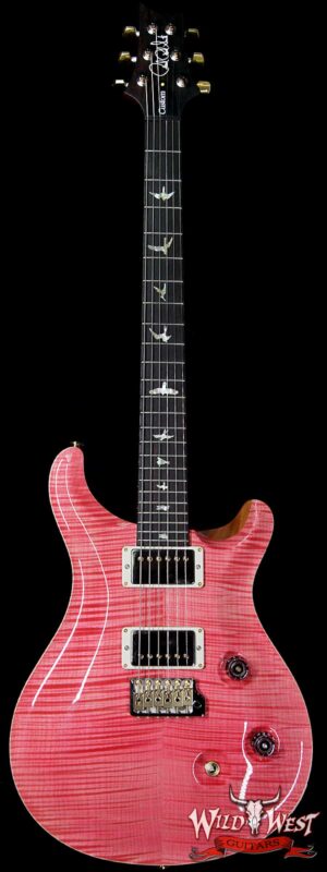 PRS Wood Library 10 Top Custom 24 Fatback Flame Top Brazilian Rosewood Fingerboard Bonnie Pink