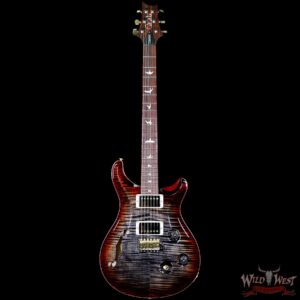 PRS Wood Library 10 Top Custom 24 Semi Hollow Flame Maple Top & Neck Cocobolo Charcoal Cherry Burst - Image 5