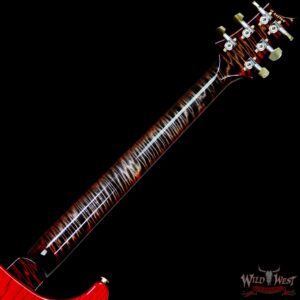 PRS Wood Library 10 Top Custom 24 Semi Hollow Flame Maple Top & Neck Cocobolo Charcoal Cherry Burst - Image 11