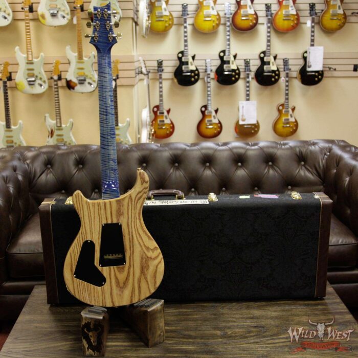 PRS Wood Library 10 Top Custom 24 Semi Hollow Flame Maple Top & Neck Cocobolo Baord Faded Blue Jean - Image 14