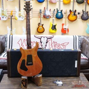 Paul Reed Smith PRS Wood Library 10 Top Custom 24 Floyd Rose Ebony Fingerboard Stained Flame Maple Neck Charcoal Cherry Burst - Image 9
