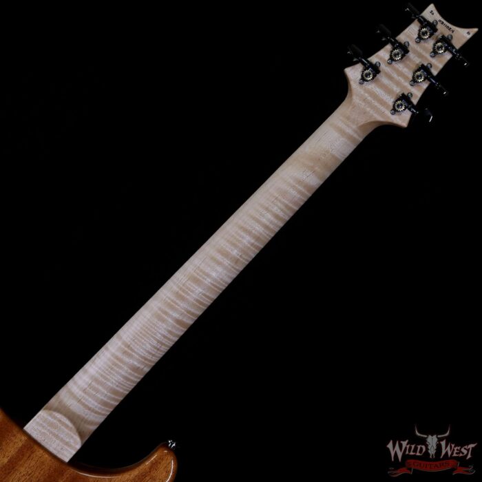 PRS Wood Library 10 Top Custom 24 Floyd Rose Ebony Fingerboard AAA Flame Maple Neck Blue Fade - Image 5