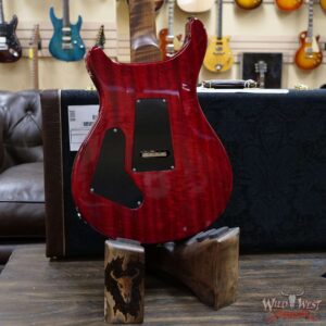 PRS Wood Library 10 Top Custom 24 Floyd Rose Roasted Flame Maple Neck Charcoal Cherry Burst - Image 11