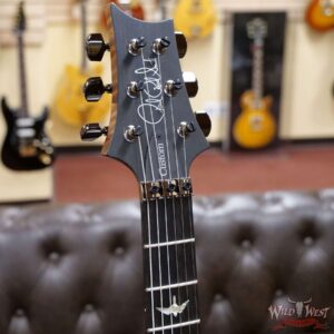 PRS Wood Library 10 Top Custom 24 Floyd Rose Roasted Flame Maple Neck Charcoal Cherry Burst - Image 7