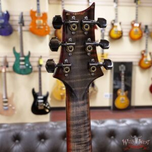 PRS Wood Library 10 Top Custom 24 Floyd Rose Ebony Fingerboard AAA Flame Maple Neck Charcoal Cherry Burst - Image 10