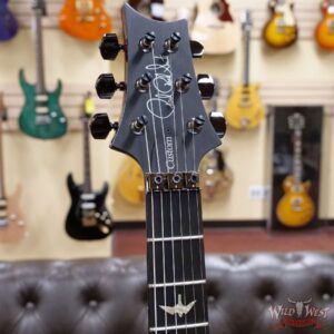 PRS Wood Library 10 Top Custom 24 Floyd Rose Ebony Fingerboard AAA Flame Maple Neck Charcoal Cherry Burst - Image 7