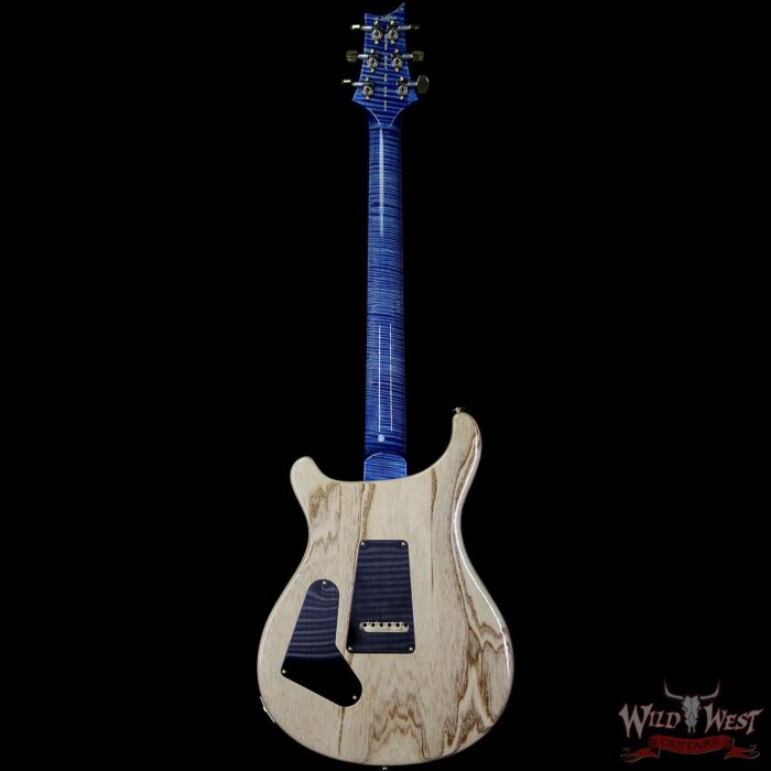 PRS Wood Library 10 Top Custom 24 Semi Hollow Flame Maple Top & Neck Brazilian Rosewood Fretbaord Faded Blue Jean - Image 5