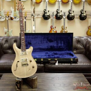 2017 PRS Wood Library 10 Top Custom 24 Semi-Hollow Flame Maple Top & Neck Cocobolo Fretboard Natural - Image 11