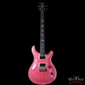 PRS Wood Library 10 Top Custom 24 Flame Maple Top Brazilian Rosewood Fingerboard Bonnie Pink - Image 3