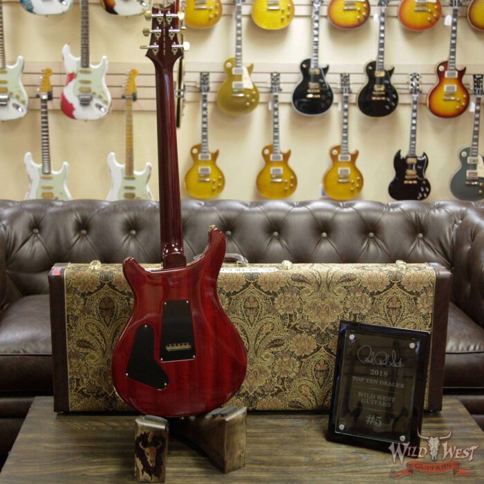 PRS Wood Library 10 Top Custom 24 Flame Maple Top Brazilian Rosewood Board Charcoal Cherry Burst - Image 11