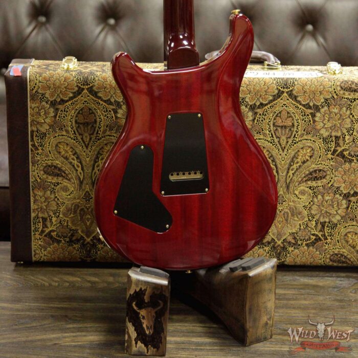 PRS Wood Library 10 Top Custom 24 Flame Maple Top Brazilian Rosewood Board Charcoal Cherry Burst - Image 12