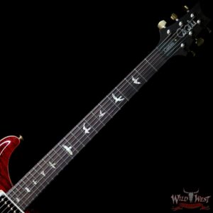 PRS Wood Library 10 Top Custom 24 Flame Maple Top Brazilian Rosewood Board Charcoal Cherry Burst - Image 6