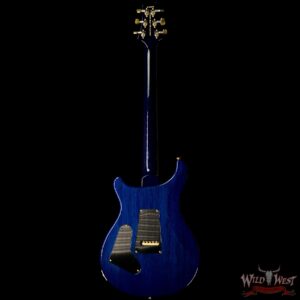 PRS Wood Library 10 Top Custom 24 Flame Maple Top Brazilian Rosewood Board Violet Blue Burst - Image 4