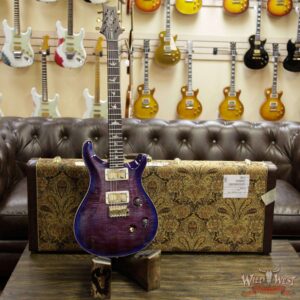 PRS Wood Library 10 Top Custom 24 Flame Maple Top Brazilian Rosewood Board Violet Blue Burst - Image 6