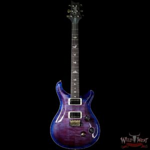 PRS Wood Library 10 Top Custom 24 Flame Maple Top Brazilian Rosewood Board Violet Blue Burst - Image 3