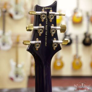 PRS Wood Library 10 Top Custom 24 Flame Maple Top Brazilian Rosewood Board Violet Blue Burst - Image 10
