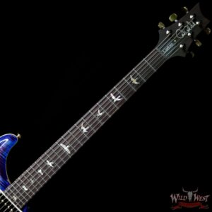 PRS Wood Library 10 Top Custom 24 Flame Maple Top Brazilian Rosewood Board Violet Blue Burst - Image 5