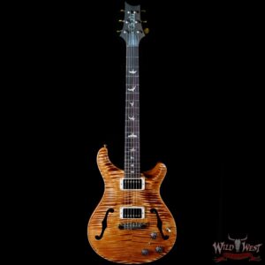 Paul Reed Smith Wood Library 10 Top Hollowbody I Piezo Flame Neck Brazilian Rosewood Board Copperhead - Image 3