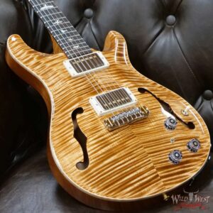 Paul Reed Smith Wood Library 10 Top Hollowbody I Piezo Flame Neck Brazilian Rosewood Board Copperhead - Image 8