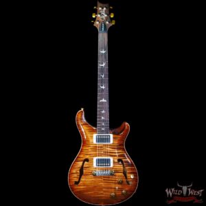 Paul Reed Smith Wood Library 10 Top Hollowbody I Piezo Flame Neck Brazilian Rosewood Board Copperhead - Image 3