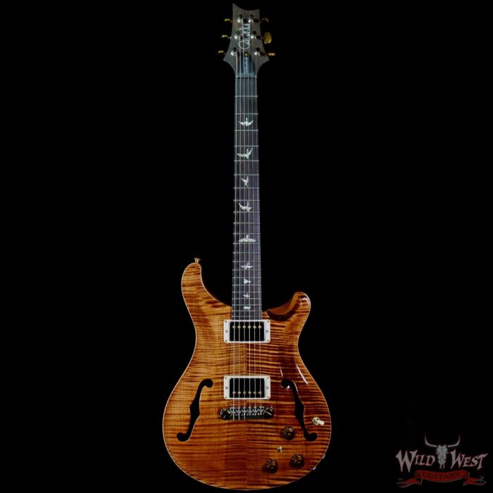 Paul Reed Smith Wood Library 10 Top Hollowbody I Piezo Flame Neck Brazilian Rosewood Board Copperhead - Image 3