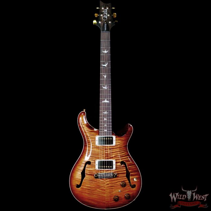 Paul Reed Smith Wood Library 10 Top Hollowbody I Piezo Brazilian Rosewood Stained Flame Maple Neck Copperhead Burst - Image 3