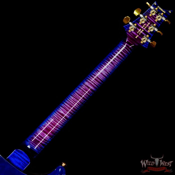 Paul Reed Smith Wood Library 10 Top Hollowbody I Piezo Flame Neck Brazilian Rosewood Board Violet Blue Burst - Image 5