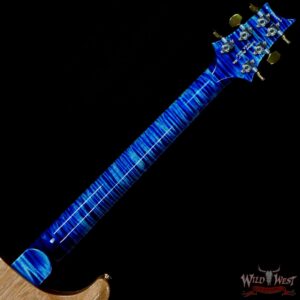 Paul Reed Smith Wood Library 10 Top Hollowbody I Piezo Flame Neck Brazilian Rosewood Board River Blue - Image 5