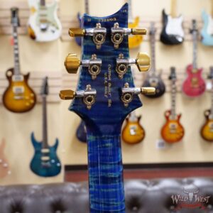 Paul Reed Smith Wood Library 10 Top Hollowbody I Piezo Flame Neck Brazilian Rosewood Board River Blue - Image 10