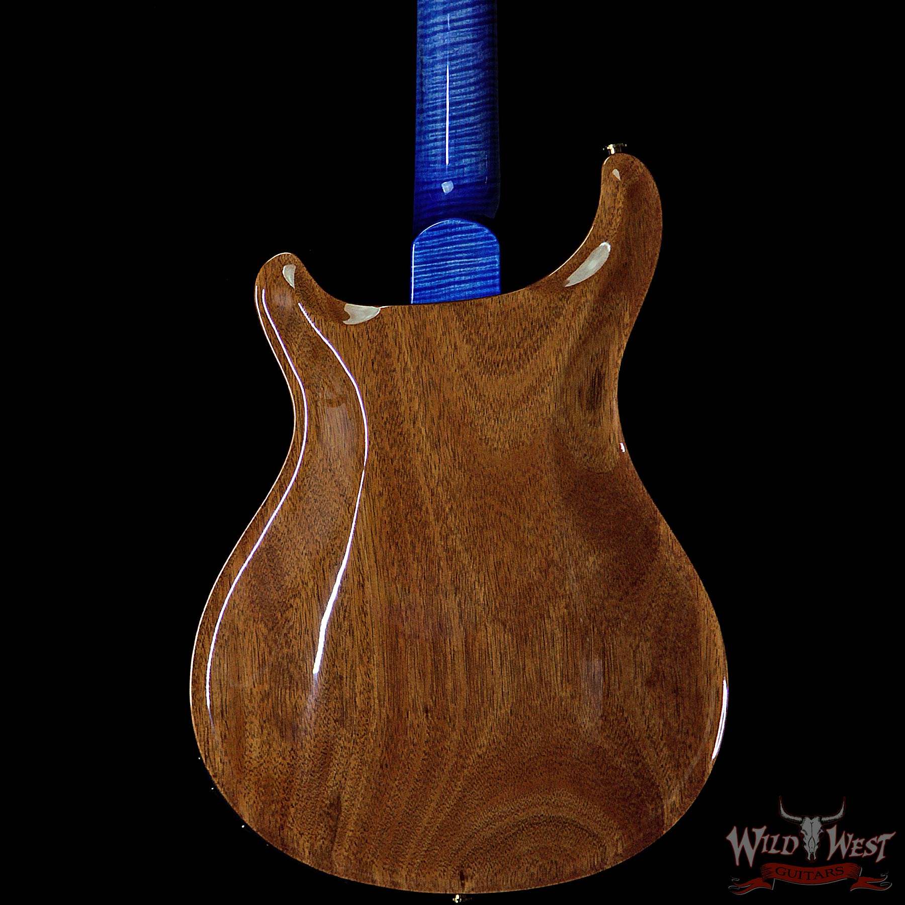 prs-wl-f10-hbi-brz-fadedbluejean-253055-bbb__wwg-1.jpg PRS Wood Library Flame 10 Top Hollowbody HB1 Piezo Brazilian Rosewood Board Faded Blue Jean - Image 9