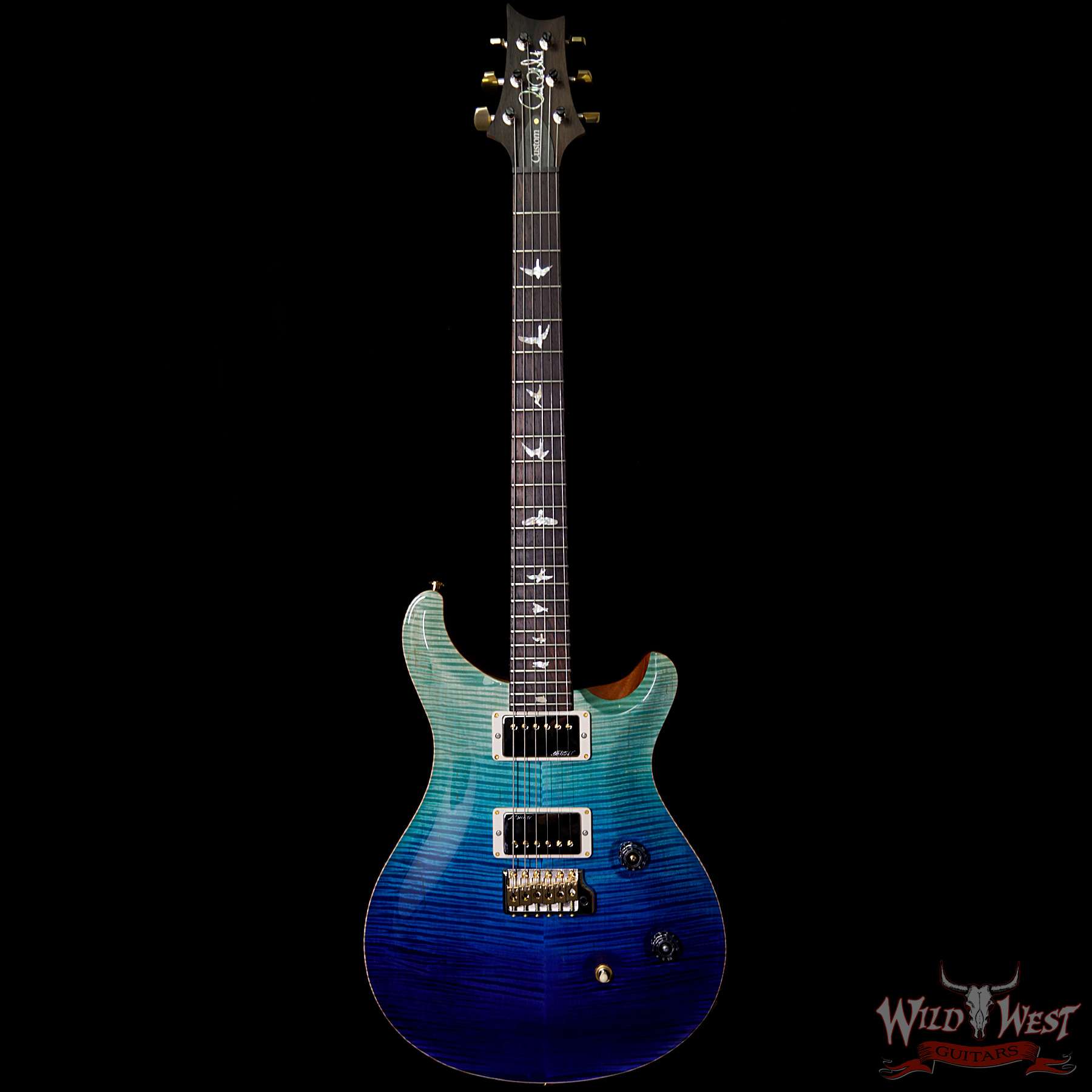 prs-wl-f10-hbi-brz-fadedbluejean-253055-bf__wwg.jpg PRS Wood Library Artist Package Custom 24 Fatback Brazilian Rosewood Fretboard Blue Fade - Image 5