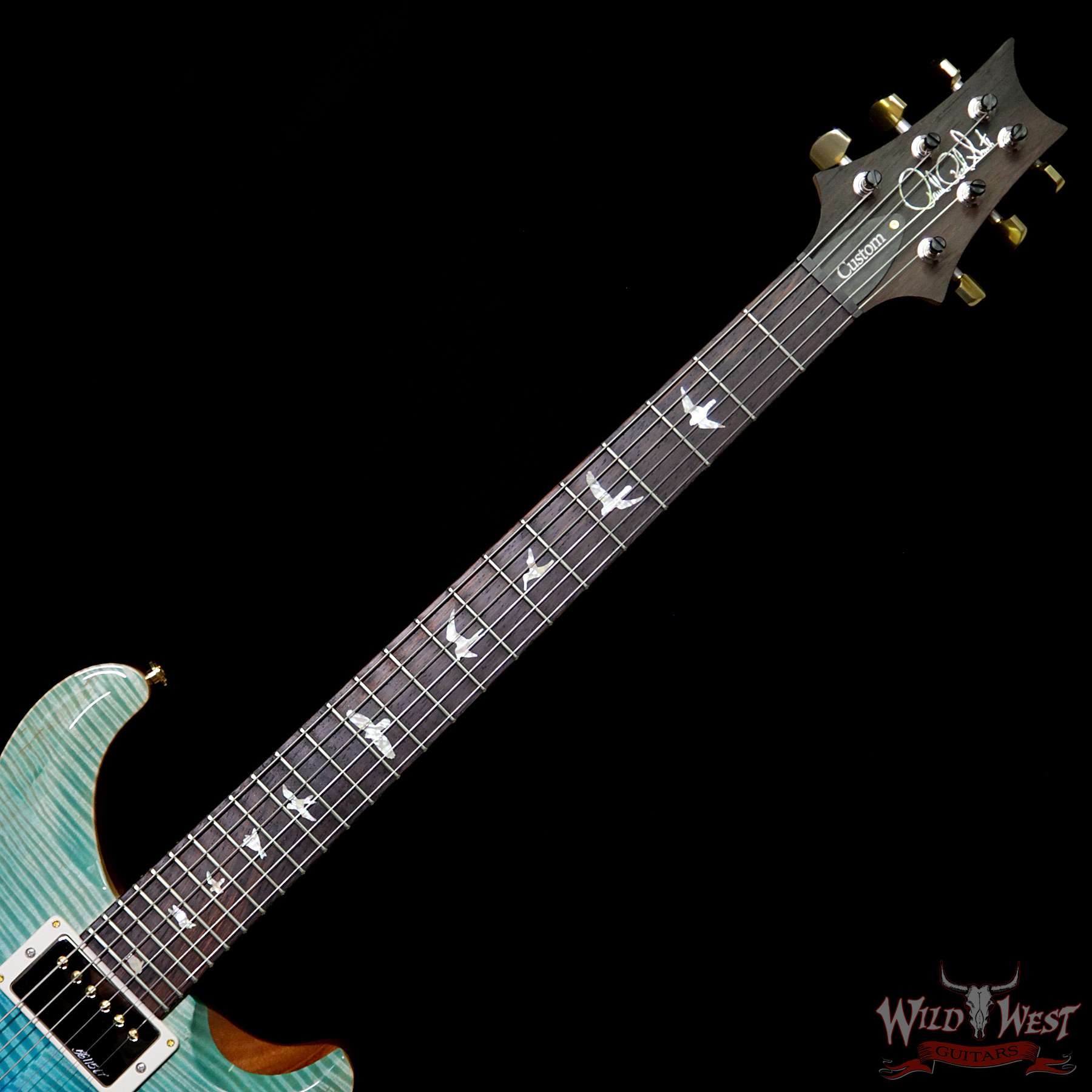 prs-wl-f10-hbi-brz-fadedbluejean-253055-bnf__wwg.jpg PRS Wood Library Artist Package Custom 24 Fatback Brazilian Rosewood Fretboard Blue Fade - Image 6