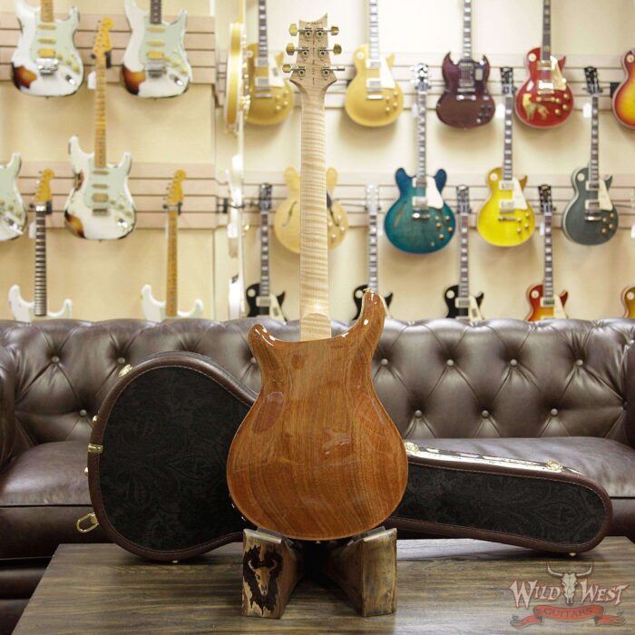 PRS Wood Library Flame 10 Top Hollowbody I HB1 Piezo Brazilian Rosewood Board Flame Maple Neck Natural - Image 14