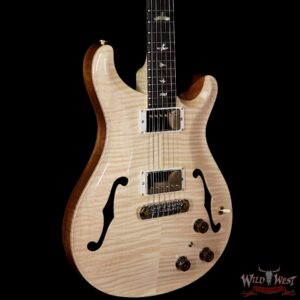 PRS Wood Library Flame 10 Top Hollowbody I Piezo HB1 Brazilian Rosewood Board Flame Maple Neck Natural - Image 4