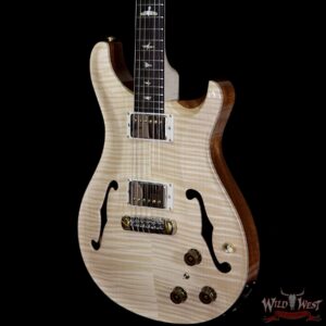 PRS Wood Library Flame 10 Top Hollowbody I Piezo HB1 Brazilian Rosewood Board Flame Maple Neck Natural - Image 2