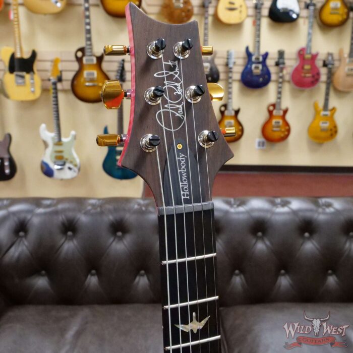 Paul Reed Smith Wood Library 10 Top Hollowbody I Piezo Flame Neck Brazilian Rosewood Board Bonnie Pink - Image 7