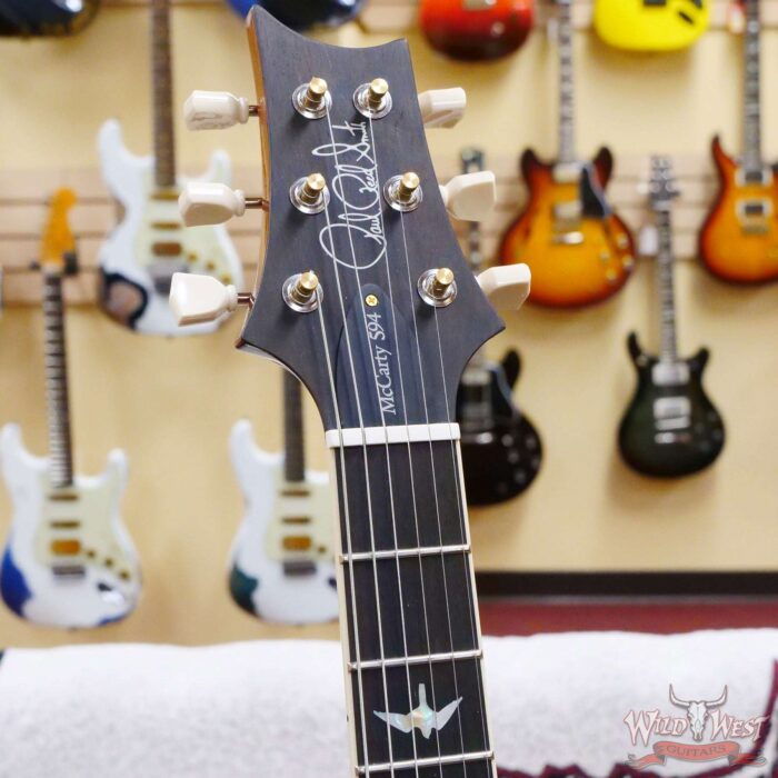 Paul Reed Smith PRS Wood Library 10 Top McCarty 594 Flame Maple Top Brazilian Rosewood Board Blue Fade - Image 7