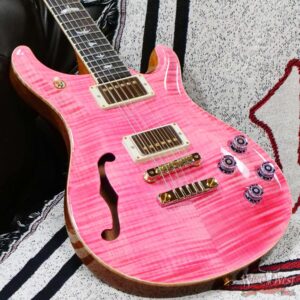 Paul Reed Smith PRS Wood Library Flame 10 Top McCarty 594 Semi-Hollow Brazilian Rosewood Board Bonnie Pink - Image 8