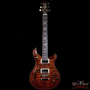 PRS Wood Library Flame 10 Top McCarty 594 Semi-Hollow Cocobolo Fingerboard Orange Tiger - Image 6