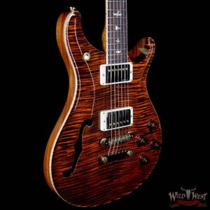 PRS Wood Library Flame 10 Top McCarty 594 Semi-Hollow Cocobolo Fingerboard Orange Tiger - Image 5