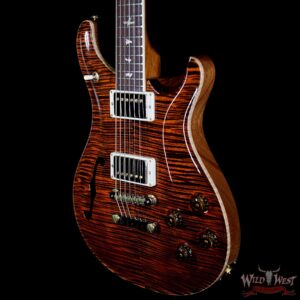 PRS Wood Library Flame 10 Top McCarty 594 Semi-Hollow Cocobolo Fingerboard Orange Tiger - Image 2