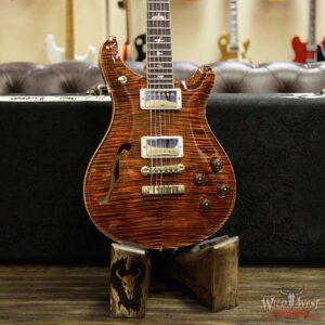 PRS Wood Library Flame 10 Top McCarty 594 Semi-Hollow Cocobolo Fingerboard Orange Tiger - Image 10