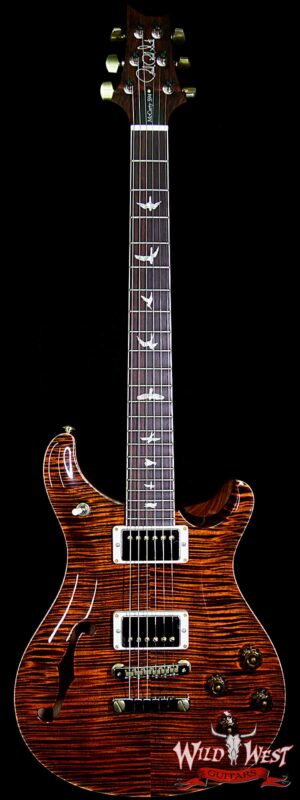 PRS Wood Library Flame 10 Top McCarty 594 Semi-Hollow Cocobolo Fingerboard Orange Tiger