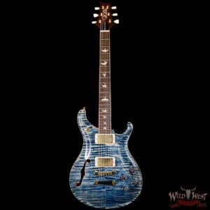 Paul Reed Smith PRS Wood Library 10 Top McCarty 594 Semi-Hollow Brazilian Rosewood Fingerboard Faded Whale Blue - Image 3