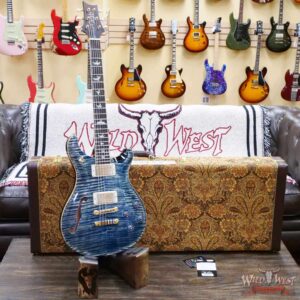 Paul Reed Smith PRS Wood Library 10 Top McCarty 594 Semi-Hollow Brazilian Rosewood Fingerboard Faded Whale Blue - Image 5